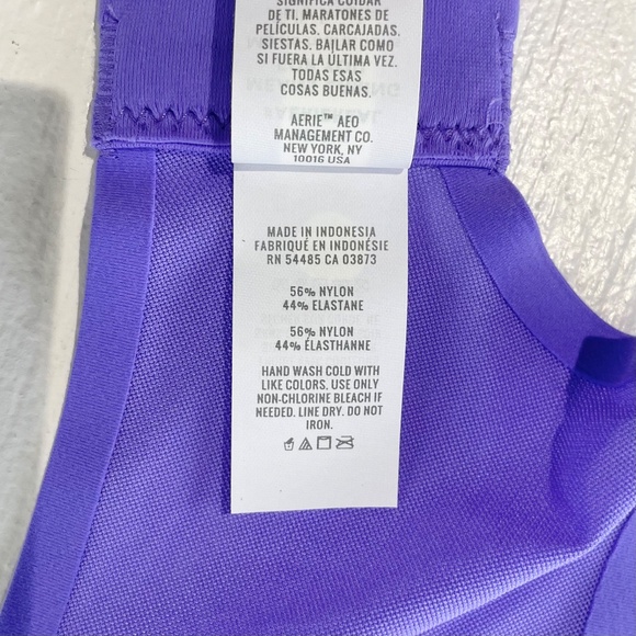 New Aerie SMOOTHEZ Mesh Unlined Underwire Balconette Bra Purple Size 34DDD - Picture 11 of 15